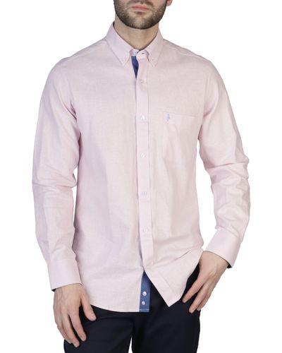 Tailorbyrd Linen Blend Shirt - Pink