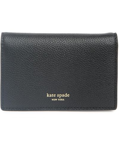 Kate Spade Small Margaux Key Ring Leather Wallet - Gray