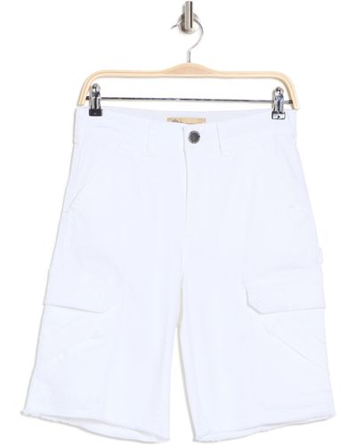 Democracy Cargo Bermuda Shorts - White