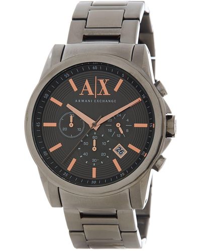 Armani Exchange Chronograph Bracelet Watch - Gray