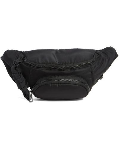 Madden Girl Padded Nylon Belt Bag - Black