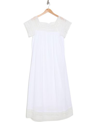 Joie Aspen Open Stitch Midi Dress - White