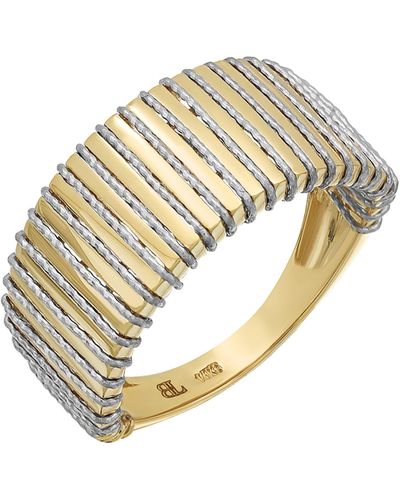 Bony Levy 14k Gold Wide Fashion Ring - White