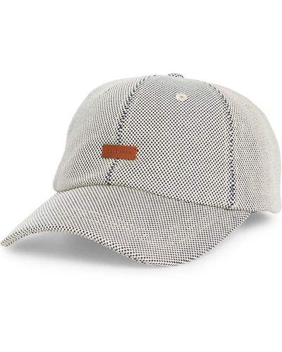 Cole Haan Two Tone Canvas Baseball Cap - White
