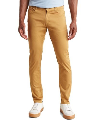 T.R. Premium Slim Fit Cotton Stretch Chino Pants - Green