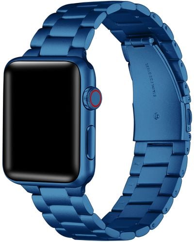 The Posh Tech Sloan Stainless Steel Apple Watch® Bracelet Watchband - Blue