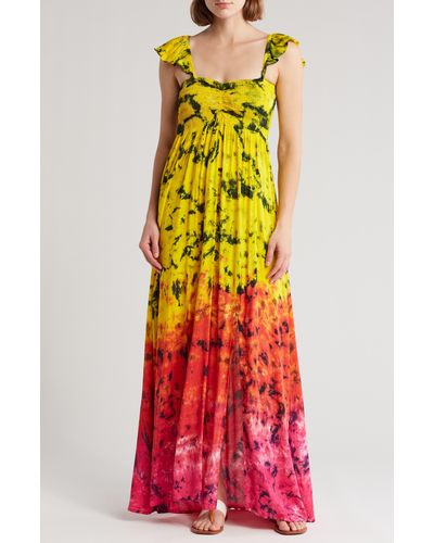 Tiare Hawaii Hollie Floral Maxi Cover-up Dress - Multicolor