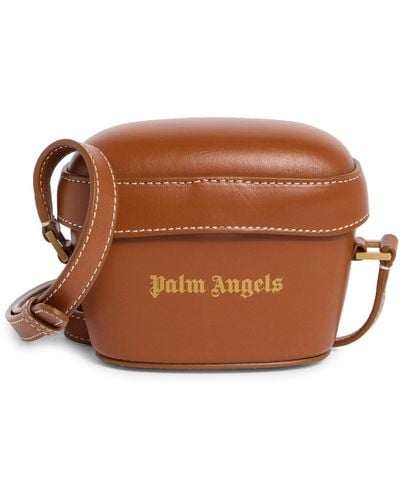 Palm Angels Mini Crossbody Bag - Brown