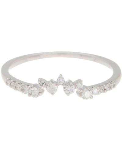 Bony Levy 18k White Gold & Diamond Crown Ring