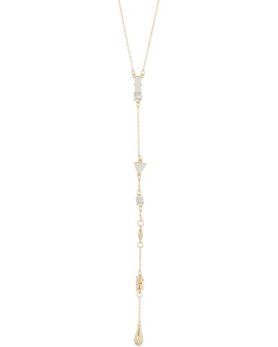 Nordstrom Cubic Zirconia & Imitation Opal Station Y-necklace - Multicolor