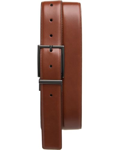 Original Penguin Leather Belt - Brown