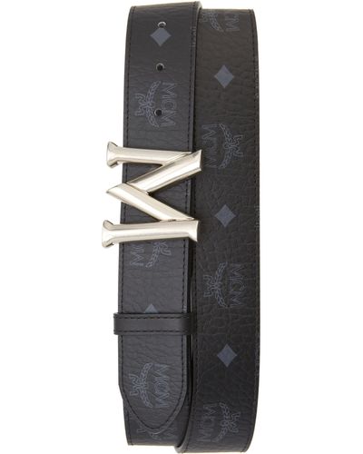 MCM Claus Vi Leather Belt - Black