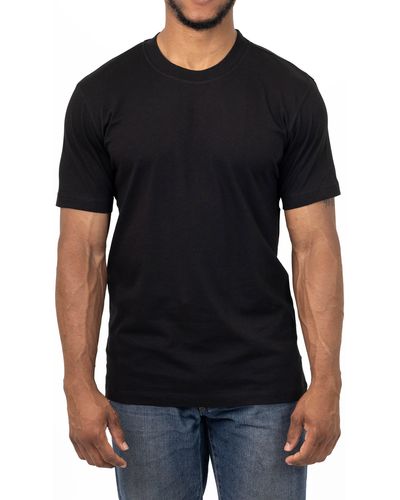 VELLAPAIS Calista Crewneck Cotton T-shirt - Black