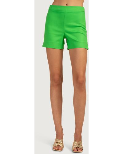 Trina Turk Alise High Waist Shorts - Green