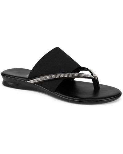 Italian Shoemakers Sorbi Thong Sandal - Black