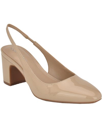 Calvin Klein Scarlet Slingback Pump - Natural