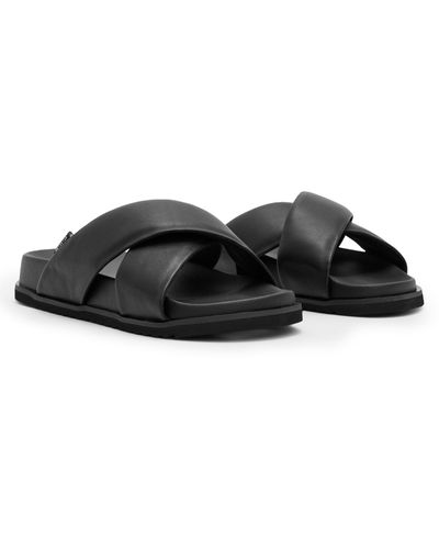 AllSaints Grit Slide Sandal - Black