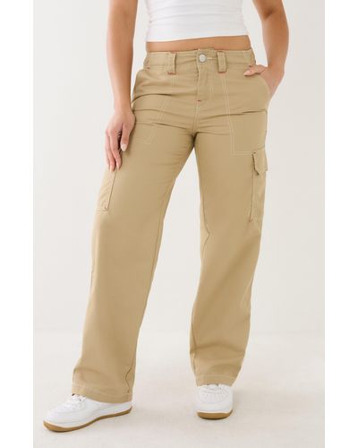 True Religion Military Cargo Pants - Natural