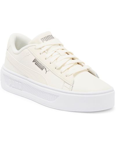 PUMA Smash V3 Platform Sneaker - White