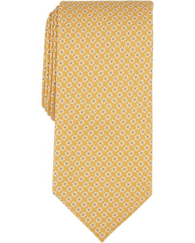Nautica Halford Floral Print Tie - Yellow