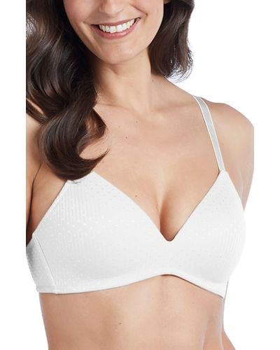 Ellen Tracy Radiant No-wire Back Smoother Bra - White