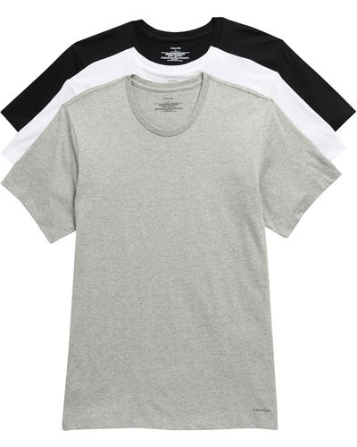 Calvin Klein 3-pack Cotton Crewneck T-shirts - Black