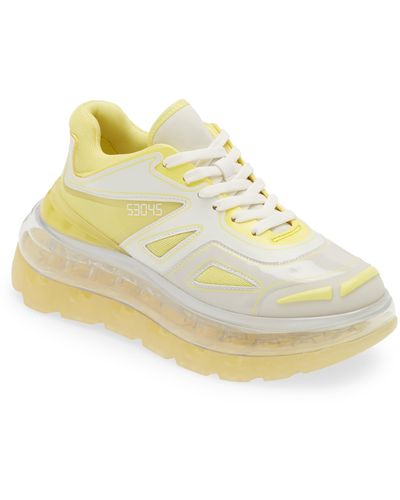 Shoes 53045 Bump'air Platform Sneaker - Yellow
