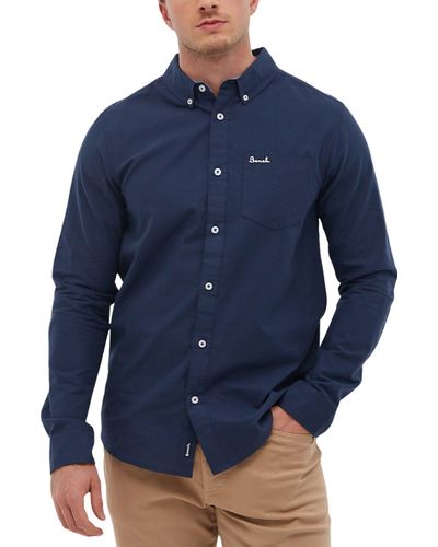 Bench Oxford Cotton Button-down Shirt - Blue