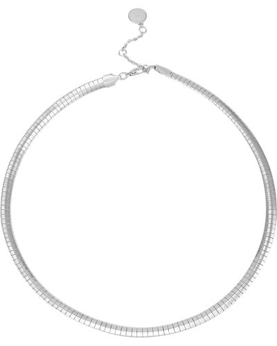 Vince Camuto Snake Chain Collar Necklace - White