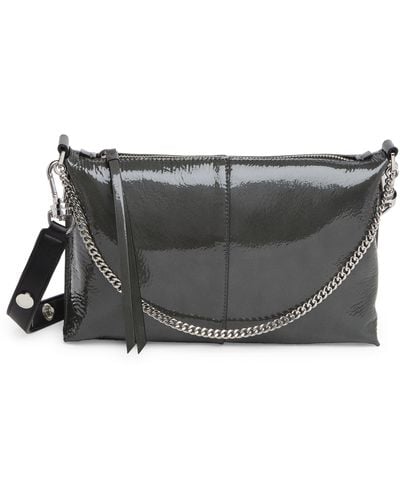 AllSaints Eve Leather Crossbody Bag - Gray