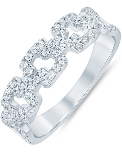 Zac Posen Truly Diamond Link Ring - White