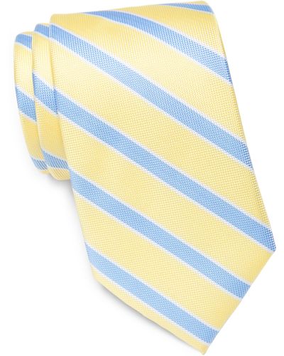 Tommy Hilfiger Oxford Stripe Tie - Yellow