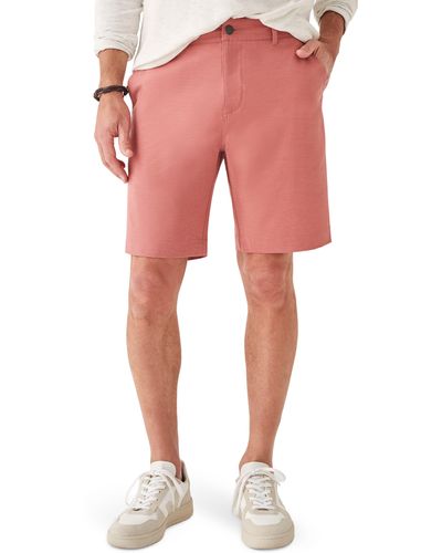 Faherty Belt Loop All Day Hybrid Shorts - Red