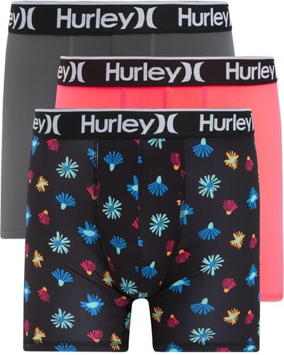 Hurley Classic 3-pack Regrind Boxer Briefs - Blue