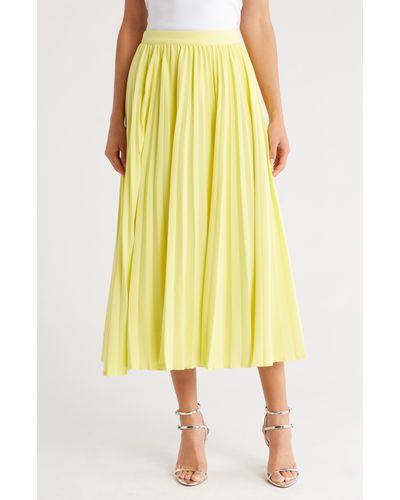 Cinq À Sept Maree Pleated Skirt - Yellow