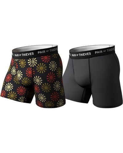 Pair Of Thieves 2 Pack Hustle Stretch Boxer Briefs - Men's Boxers