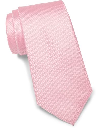 Ben Sherman Textured Solid Tie - Pink