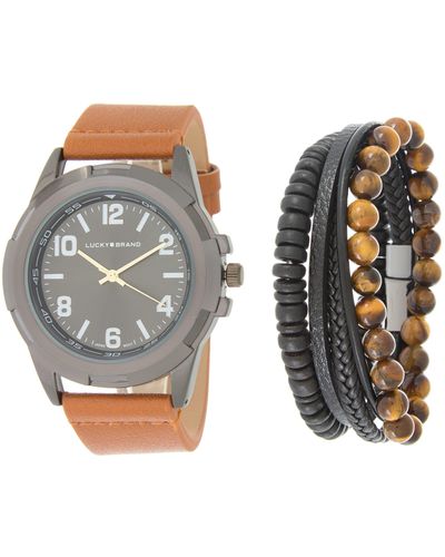 Lucky Brand Jack Brushed Quartz Watch - Multicolor