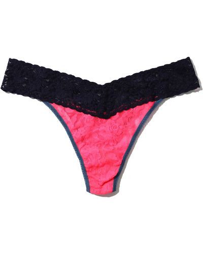 Hanky Panky Colorplay Original Lace Thong - Red