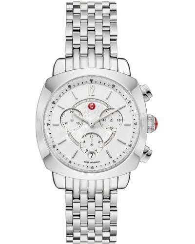 Michele Ascalon Diamond Bracelet Watch - Gray