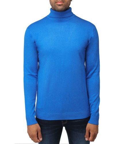 Xray Jeans Turtleneck Pullover Sweater - Blue