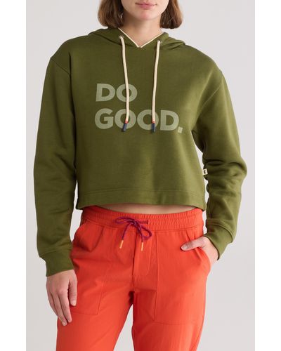 COTOPAXI Do Good Crop Hoodie - Red