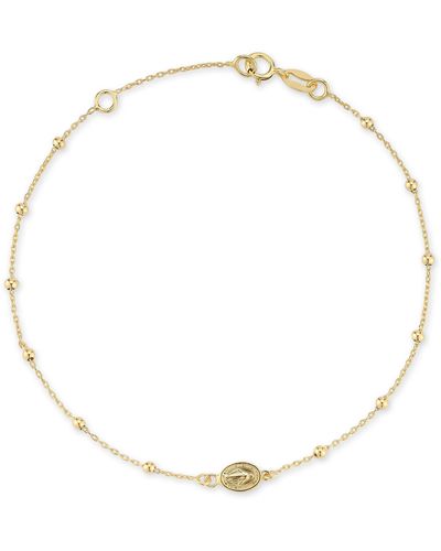 18K GOLD ROSARY BRACELET  HANDMADE IN ITALY  Gea Jewelry