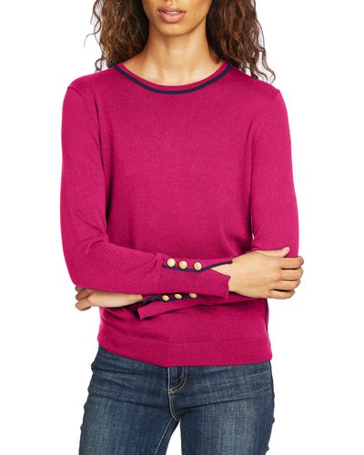 Court & Rowe Cotton Blend Sweater - Pink