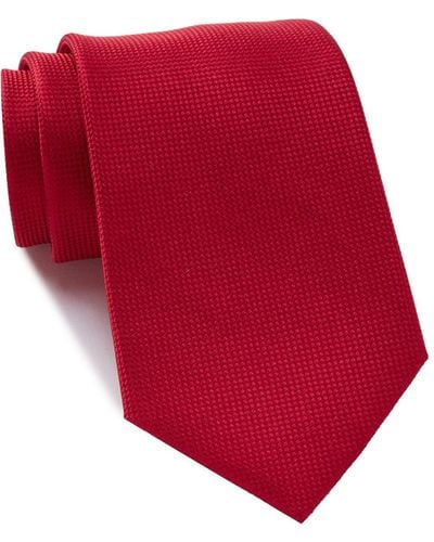 Nordstrom Oleta Solid Silk Blend Tie - Red