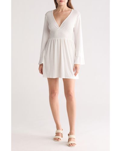 Go Couture Bell Sleeve Dress - Natural