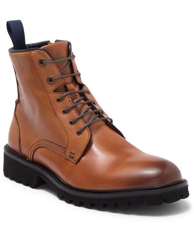 Paisley & Gray Bethnal Lace-up Boot In Honey At Nordstrom Rack - Brown