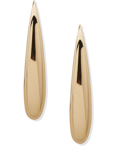 DKNY Lynn Puffy Threader Earrings - Natural