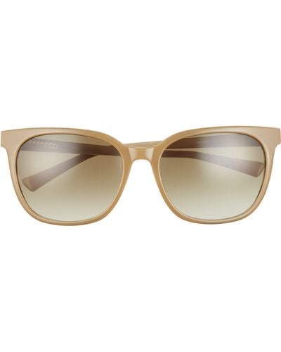 Isaac Mizrahi New York 55mm Gradient Square Sunglasses - Natural