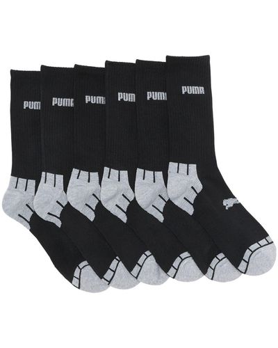 PUMA Half Terry Athletic Crew Socks - Black
